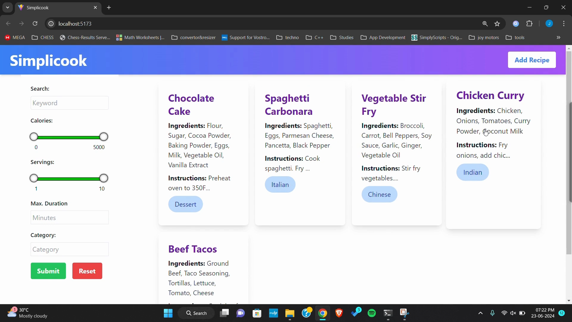 Simplicook (Recipe Book)